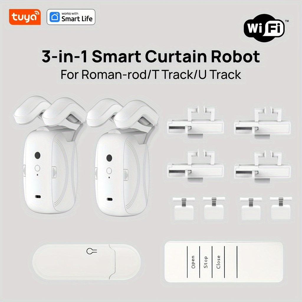 Motor de Cortina Inteligente Inova Lar - Automação Sem Furos (Wi-Fi/Matter)
